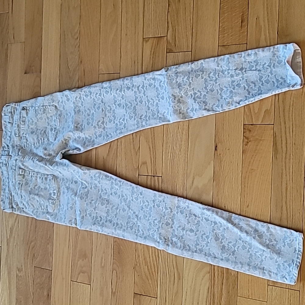 For all 7 mankind skinny lace look jeans